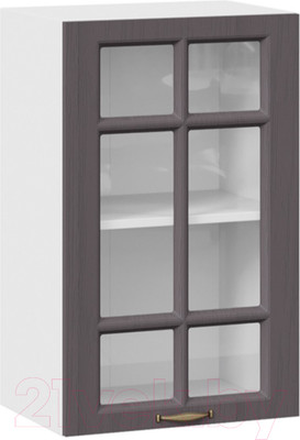 Шкаф навесной для кухни ТриЯ Лина 1В45С (белый/графит)