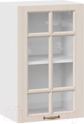 Шкаф навесной для кухни ТриЯ Лина 1В45С (белый/крем)