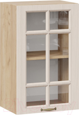 Шкаф навесной для кухни ТриЯ Лина 1В45С (дуб крафт золотой/крем)