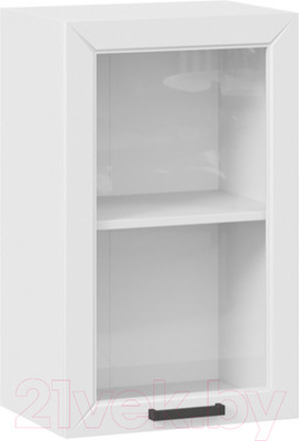 Шкаф навесной для кухни ТриЯ Лорас 1В45С (белый/холст белый)