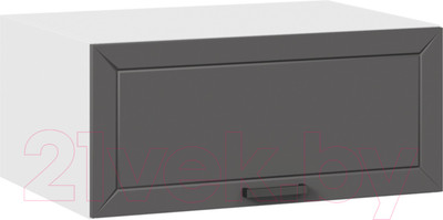 Шкаф под вытяжку ТриЯ Лорас 1В8ГП (белый/холст вулкан)