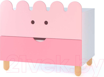 Комод Файрум Пиги / ФР20-ПГ04 (розовый)