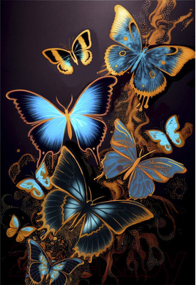 Набор алмазной вышивки Школа талантов Бабочки / 9605296