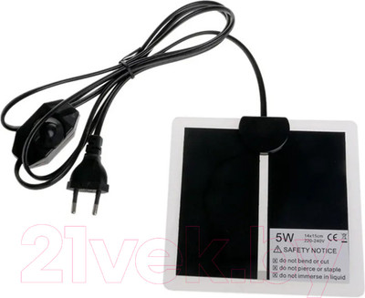 Термоковрик для террариума Mclanzoo Heat Mat 5Вт Dimmable Cable / 8624018/MZ