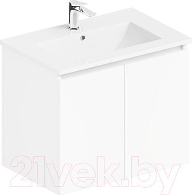 Тумба с умывальником ЗОВ Монови 60 / M60LW0LW-OL60 (белый)