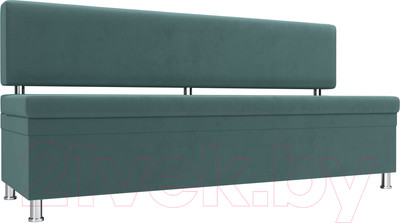 Скамья кухонная мягкая Лига Диванов Стайл / 111640 (велюр бирюзовый)