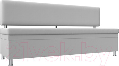 Скамья кухонная мягкая Лига Диванов Стайл / 114509 (экокожа белый)