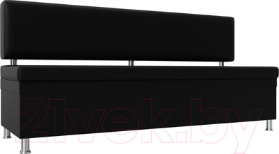 Скамья кухонная мягкая Лига Диванов Стайл / 114511 (экокожа черный)