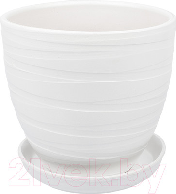 Вазон Вещицы Рельеф BH-94-2 (белый)