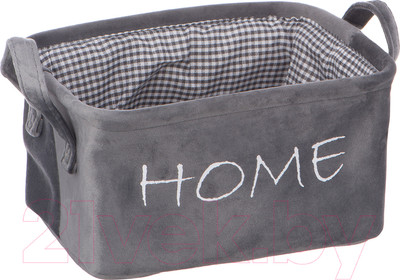 Корзина Handy Home Велюр 250x190x140 / LIS-10 M (серый)