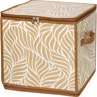 Кофр для хранения Handy Home Складная Листья 300x300x300 / ESH22 SL (бежевый)