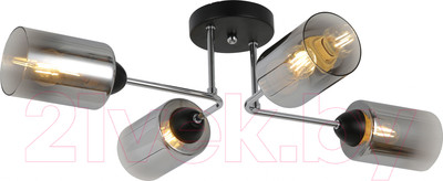 Потолочный светильник Mirastyle MD-8149/4 BK+CR