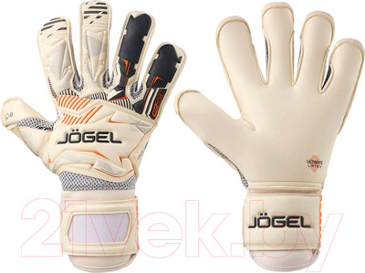 Перчатки вратарские Jogel Magnum UL4 Roll-Hybrid (р-р 6, белый)