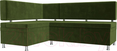 Уголок кухонный мягкий Лига Диванов Стайл левый / 114520L (микровельвет зеленый)