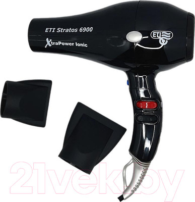 Фен ETI Stratos 6900 Xtrapower Ionic / 6905200C1 (черный)