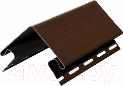 Угол для сайдинга Fineber Extra Acrylic Наружный (3м, могано)