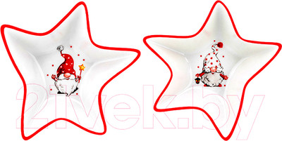 Набор сервировочных блюд Elan Gallery Веселые гномики / 540620