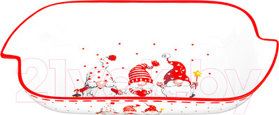 Блюдо Elan Gallery Шубница Веселые гномики / 540636