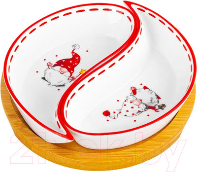 Тарелка закусочная (десертная) Elan Gallery Веселые гномики / 540639