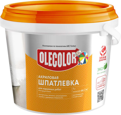 Шпатлевка Olecolor Для наружных работ (3кг)