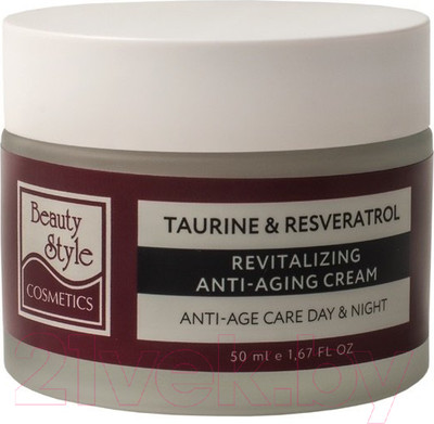 Крем для лица Beauty Style Taurine & Resveratrol Anti Age plus 24 часа Возрождающий (50мл)