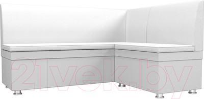 Уголок кухонный мягкий Лига Диванов Уют правый / 28384 (экокожа белый)