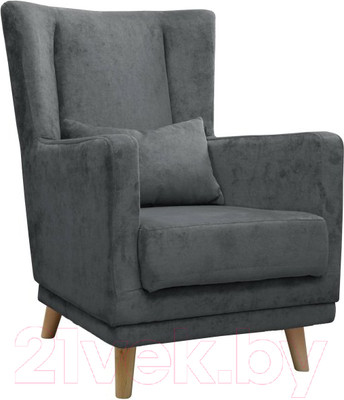 Кресло мягкое Комфорт-S Интерьерное (велюр серый)
