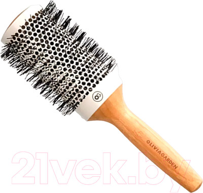 Расческа Olivia Garden Eco Friendly Bamboo Brush Термобрашинг керамический бамбуковый (53мм)