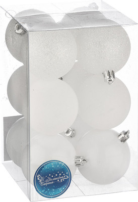 Набор шаров новогодних Волшебная страна SYQA-0123165-04 / 106323 (12шт)