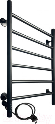 Полотенцесушитель электрический Ростела Виктория 50x70/6 (с диммером, левый Ral 9005)