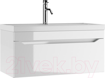 Тумба под умывальник Айсберг Bazis 90 Ева В1 DA5904T (с одним ящиком)