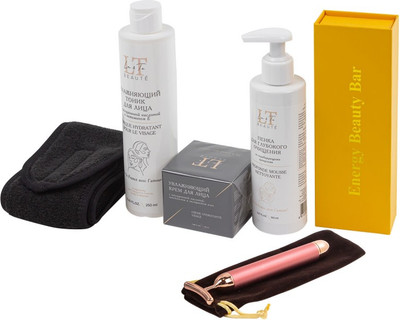 Набор косметики для лица La and Te beaute LT-31 Гель-пенка+Тоник+Крем для лица+Массажер+Повязка