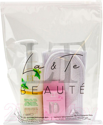 Подарочный набор La and Te beaute LT-54 Гель-пилинг+Щетка+Повязка белая
