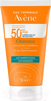 Крем солнцезащитный Avene Cleanance Флюид для проблемной кожи SPF 50+ (50мл)