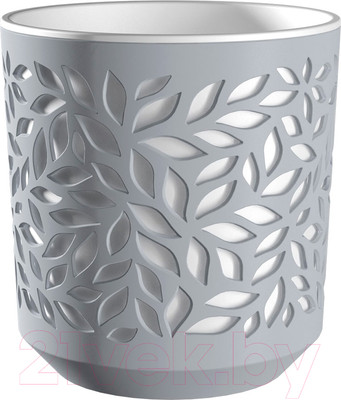 Кашпо La Decoro Leaves / КШ-9576 (серый/белый)