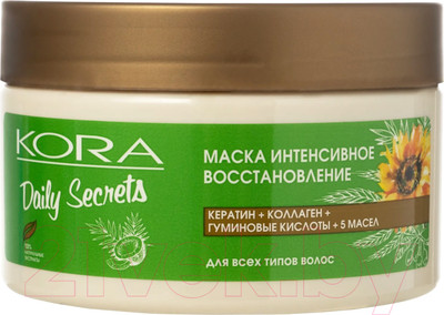 Маска для волос Kora Интенсивное восстановление для всех типов волос (250мл)