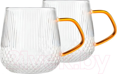Набор кружек Makkua Ribbed Glassware RC300 (2шт)