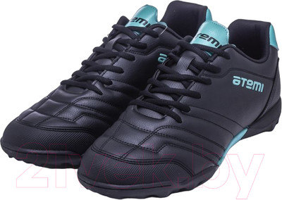 Бутсы футбольные Atemi Turf Junior SBA-004 (черный/бирюзовый, р-р 39)