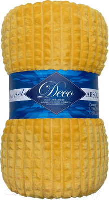 Плед TexRepublic Deco Кубики Фланель 150x200 / 93424 (желтый)