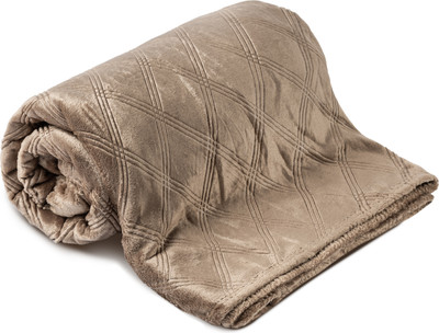 Плед TexRepublic Elite Клетка Фланель 1.5сп / 93372 (коричневый)