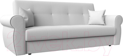 Диван Лига Диванов Лига-019 / 118382 (экокожа белый/подушки белый)