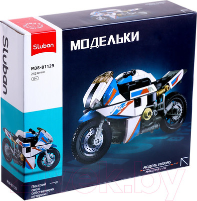Конструктор инерционный Sluban Модельки. Спортбайк / M38-B1129 (242эл)
