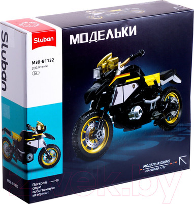 Конструктор инерционный Sluban Модельки. Спортбайк / M38-B1132 (200эл)