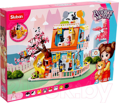 Конструктор Sluban Розовая мечта. Кошачья вилла / M38-B1089 (521эл)