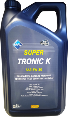 Моторное масло Aral SuperTronic K 5W30 (5л)