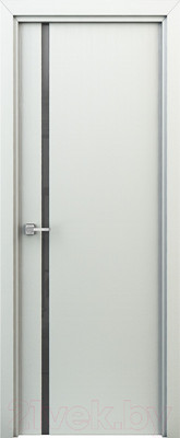 Дверной блок SMART Соло комплект 90x200 (белый/черное стекло)