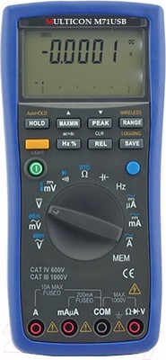 Мультиметр цифровой Multicon M71USB / 03K-M71USB-3050
