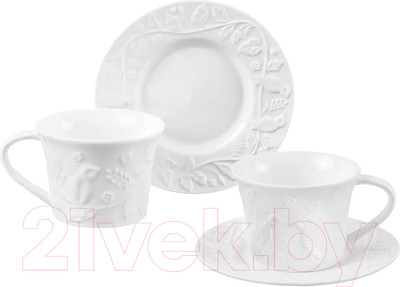 Набор для чая/кофе Elan Gallery Птички на ветке / 540329