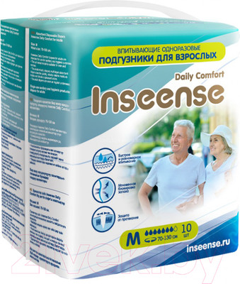 Подгузники для взрослых Inseense M (10шт)