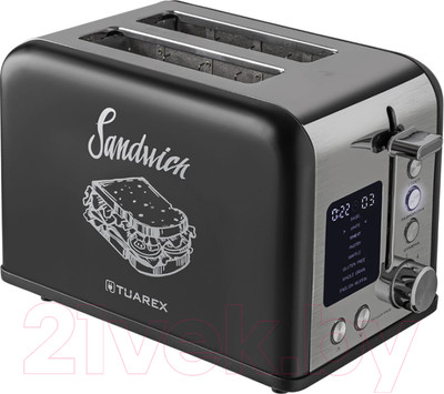 Тостер Tuarex TK-6003 (черный/стальной)
